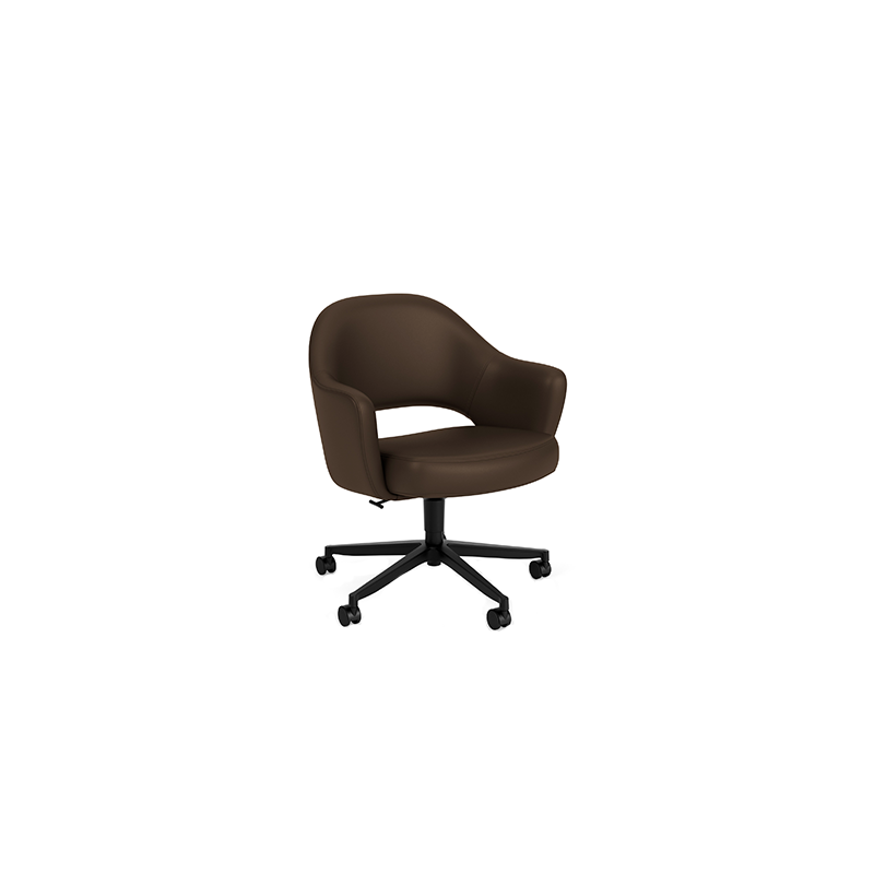 Saarinen Conference Armchair Swivel Tilt Expresso Knoll By Eero