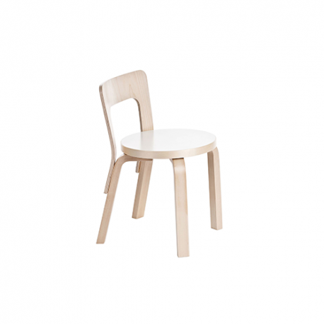 N65 Children's Chair White HPL - Artek - Alvar Aalto - Furniture by Designcollectors