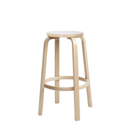 Barstoel 64 - Wit HPL (65cm) - Artek - Alvar Aalto - Google Shopping - Furniture by Designcollectors