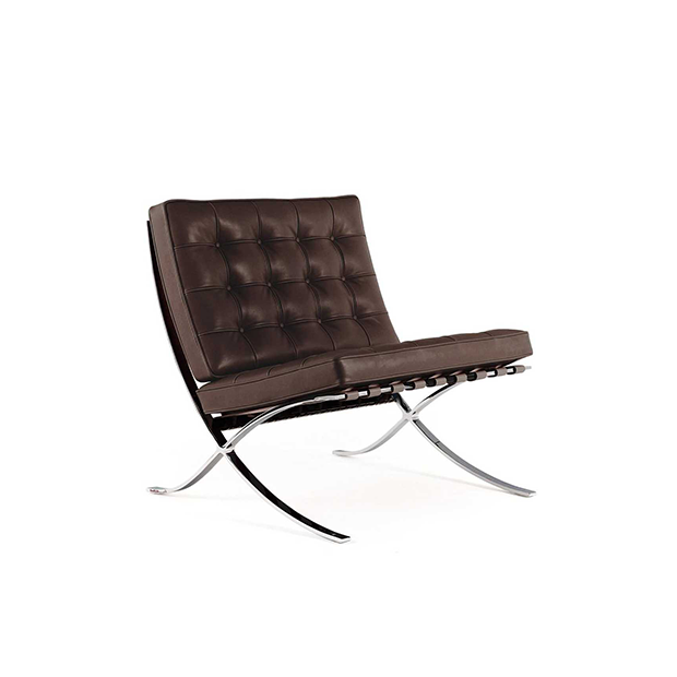 Buy Knoll Barcelona Chair Relax: Special Edition, Bruin by Ludwig Rohe, 1929-1931 - biggest stock in Europe of Design furniture!
