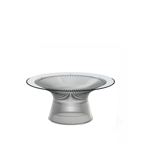 Platner Coffee Table, Clear Glass - Knoll - Warren Platner - Tables - Furniture by Designcollectors