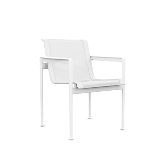 Schultz Dining Chair 1966 with arms, White