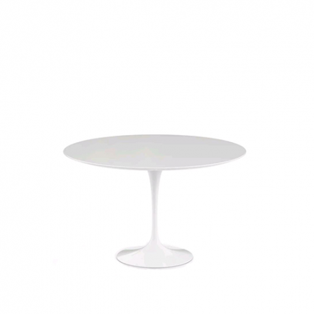 Saarinen Round Tulip Table, Witte Laminaat (H72 D120) - Knoll - Eero Saarinen - Eettafels - Furniture by Designcollectors