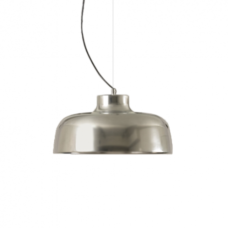 M68 Pendant Lamp, Polished aluminium, chrome-plated - Santa & Cole - Miguel Milá - Lighting - Furniture by Designcollectors