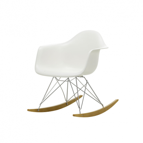 Eames Plastic Armchair RAR Armstoel -White - Vitra - Charles & Ray Eames - Lounge Chairs & Club Chairs - Furniture by Designcollectors