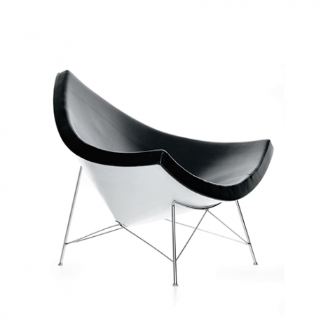 Coconut Chair - Leather - nero (showroom model) - Vitra - George Nelson - Outlet - Furniture by Designcollectors