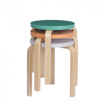 Stool 60 (3 legs): Special Edition - Set of 3 colours curated by Sofie D'Hoore - Artek - Alvar Aalto - Google Shopping - Furniture by Designcollectors