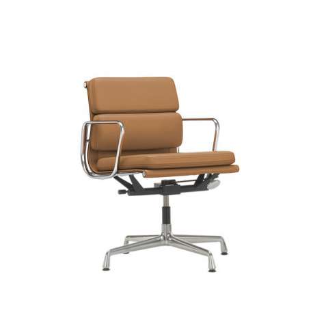 Soft Pad Chair EA 217 - Natural Leder - Gepolijst - Caramel - Special Edition - Vitra - Charles & Ray Eames - Bureaustoelen  - Furniture by Designcollectors