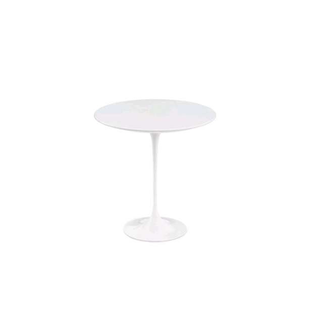 Saarinen Low Round Tulip Table, Outdoor White (H51, D51) - Knoll - Eero Saarinen - Tafels - Furniture by Designcollectors