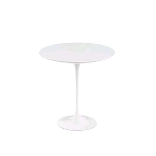 Saarinen Low Round Tulip Table, Outdoor White (H51, D51) - Knoll - Eero Saarinen - Tafels - Furniture by Designcollectors