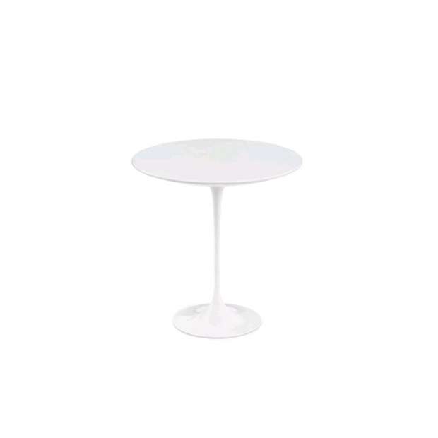 Saarinen Low Round Tulip Table, White Laminate (H51, D51) - Knoll - Eero Saarinen - Tables - Furniture by Designcollectors