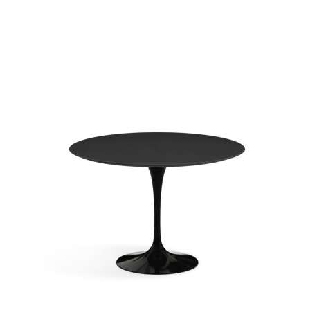 Saarinen Round Tulip Table, Black Laminate (H72 D120) - Knoll - Furniture by Designcollectors