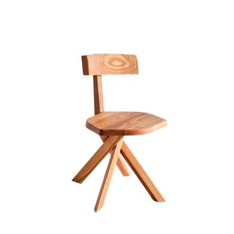 S34 Stoel met 7-rugleuning - Pierre Chapo - Pierre Chapo - Furniture by Designcollectors